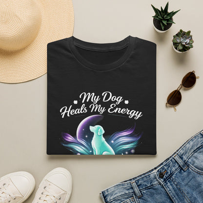 My Dog Heals My Energy T-Shirt — Spiritual Dog Lover Tee