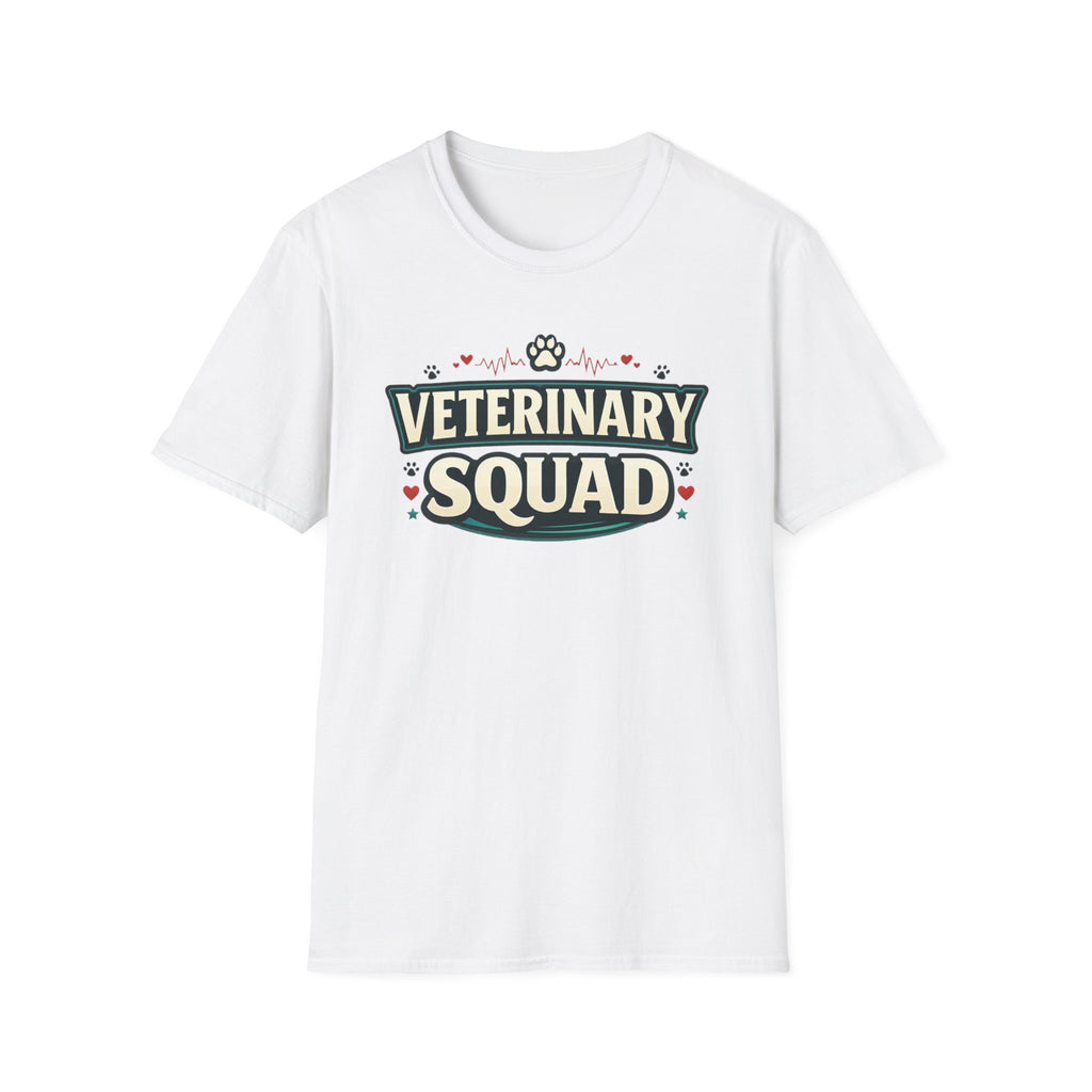 Veterinary Squad T-Shirt — Cute Paw Print Vet Team Tee