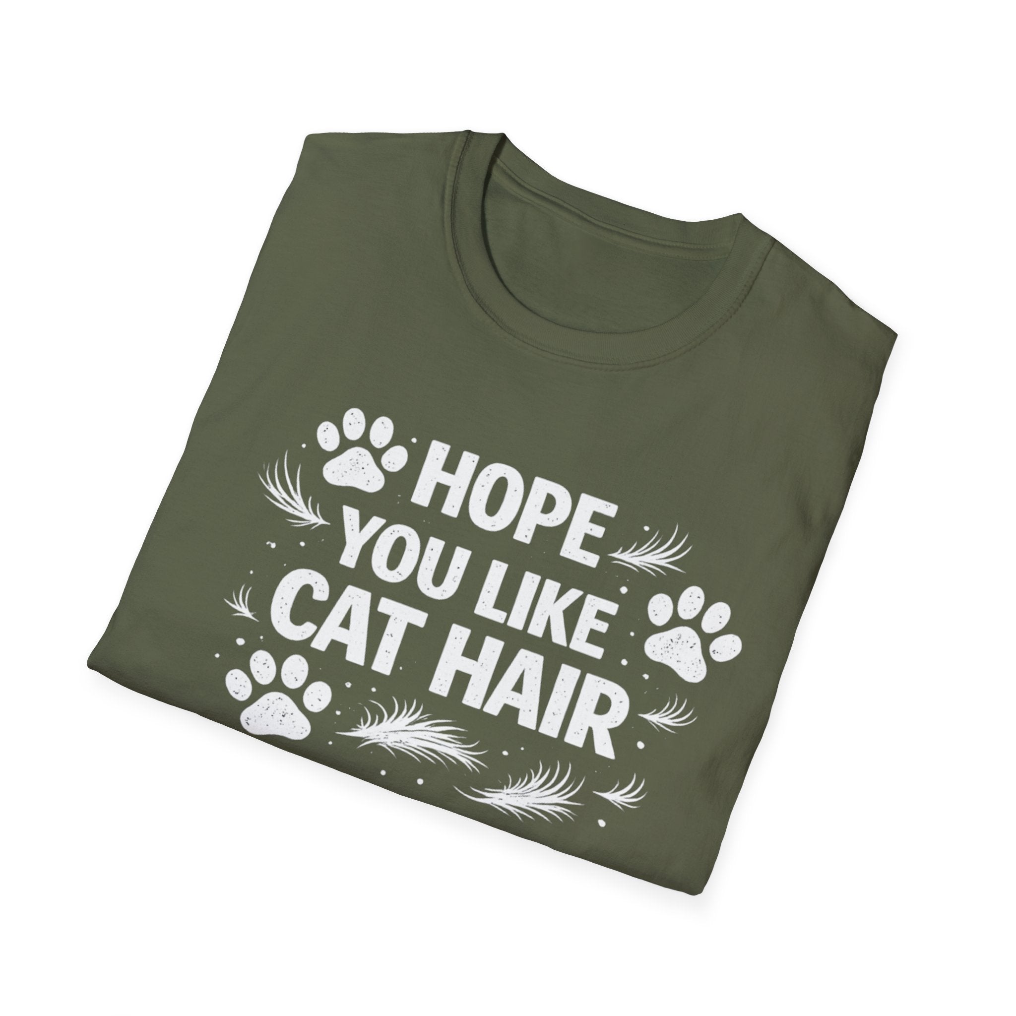 Camiseta "Espero que te guste el pelo de gato" para amantes de los gatos
