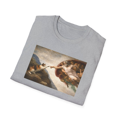 Renaissance 'Creation of Cat' Art Print T-Shirt