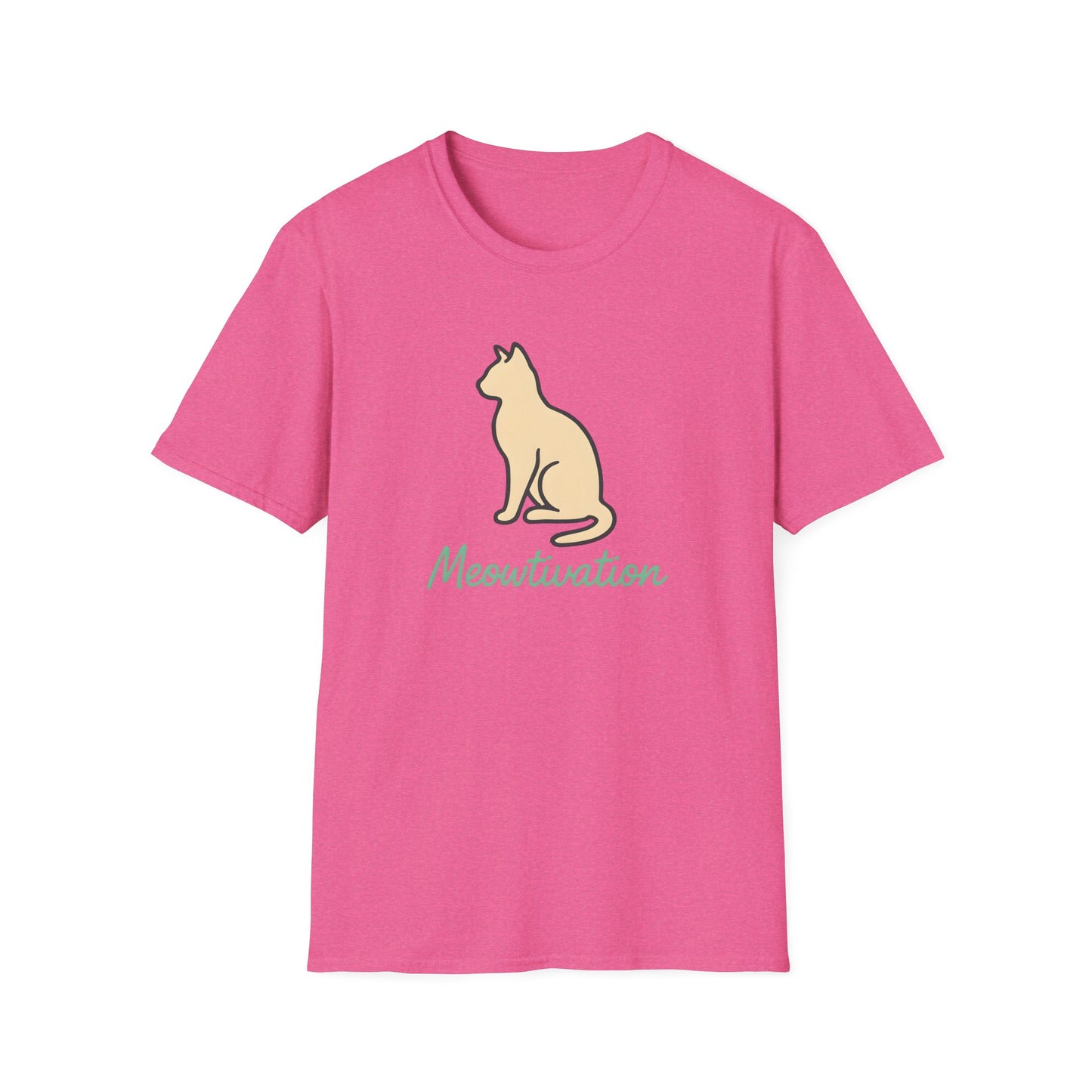 Camiseta con ilustración de gato Meowtivation