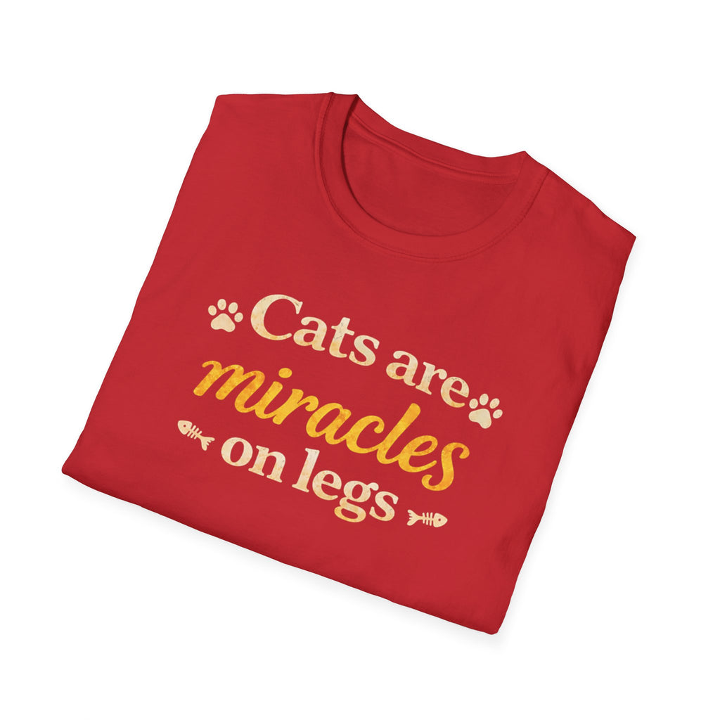 Cats Are Miracles On Legs T-Shirt — Funny Cat Lover Tee