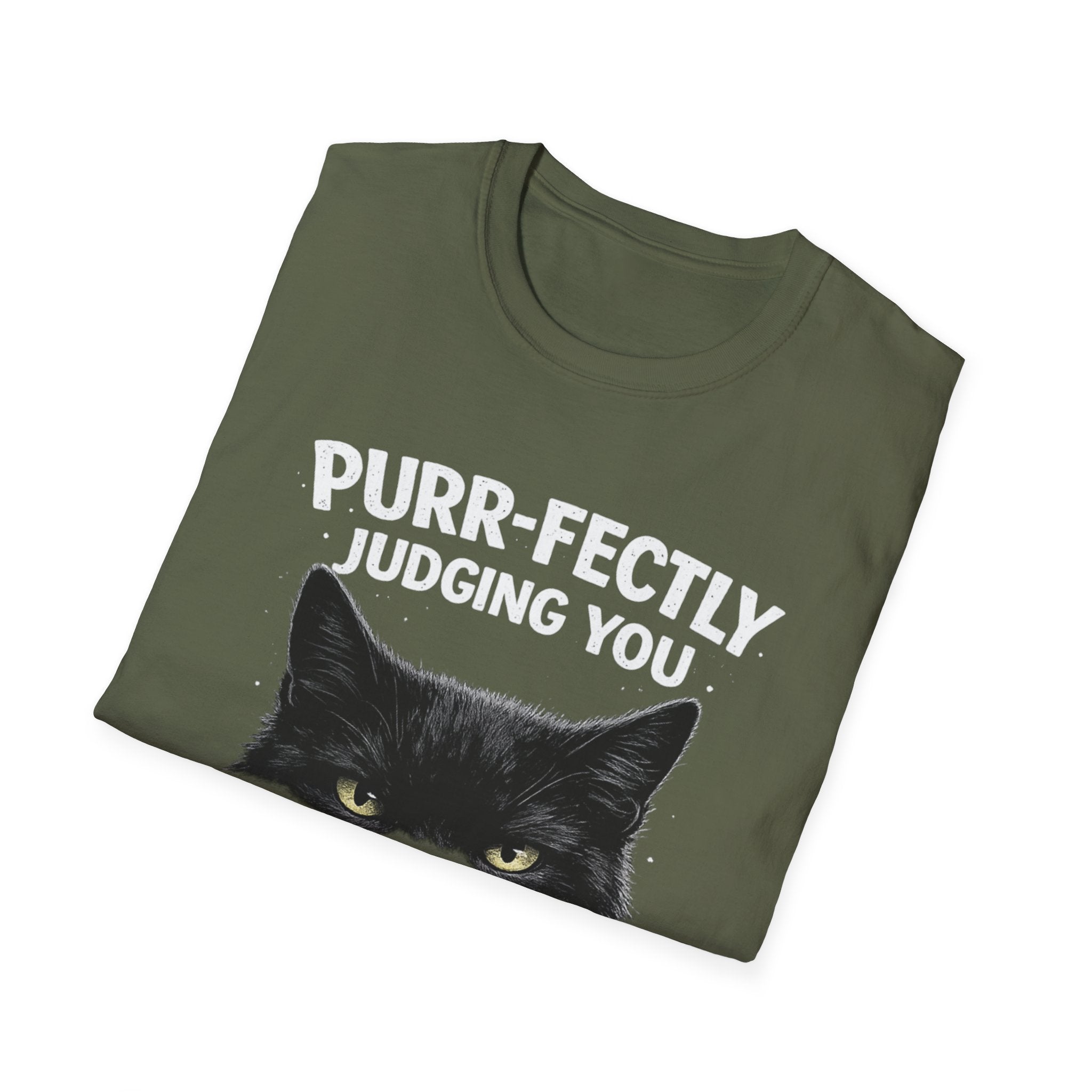Camiseta "Juzgándote perfectamente, gato"