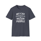 Cat Lover T-Shirt — "My Cat Understands Me Better Than People" Funny Pet Tee