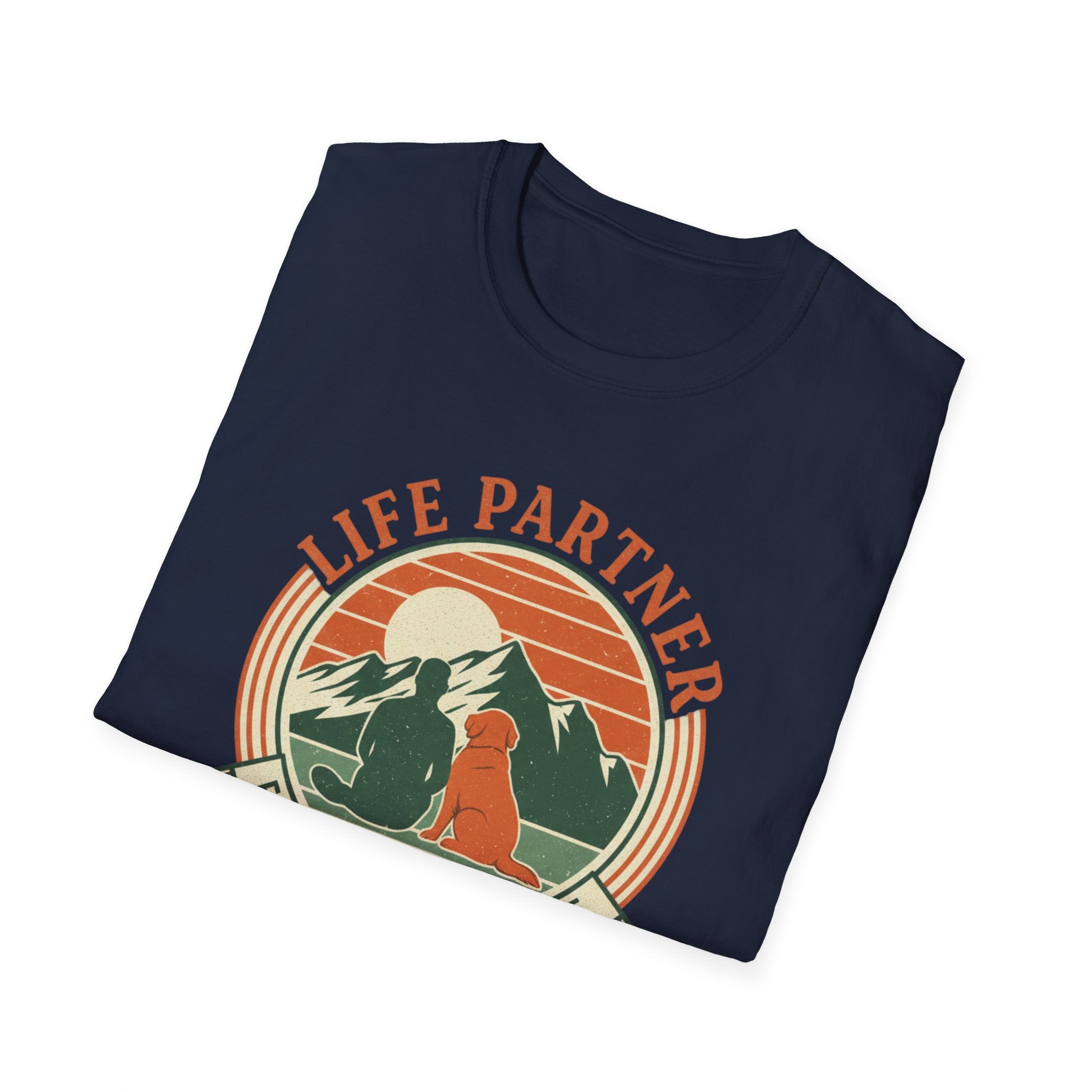Life Partner Dog T-Shirt — "Established Since Day One" Retro Camping Tee