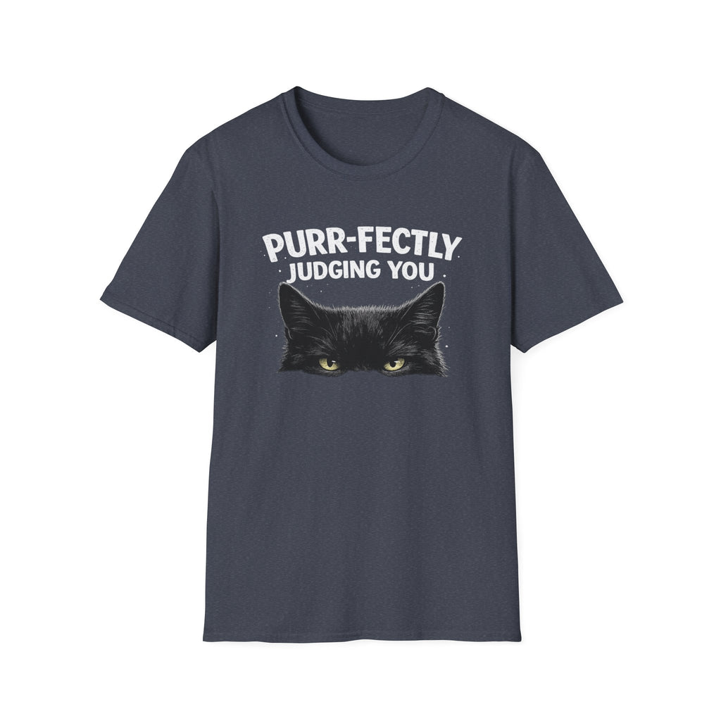 Camiseta "Juzgándote perfectamente, gato"