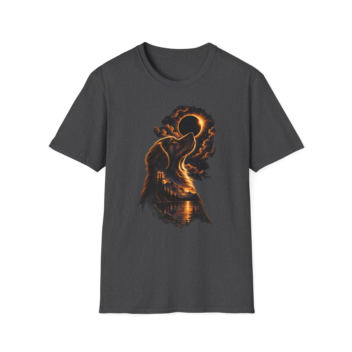 Dog Eclipse T-Shirt — Celestial Howl Graphic Tee