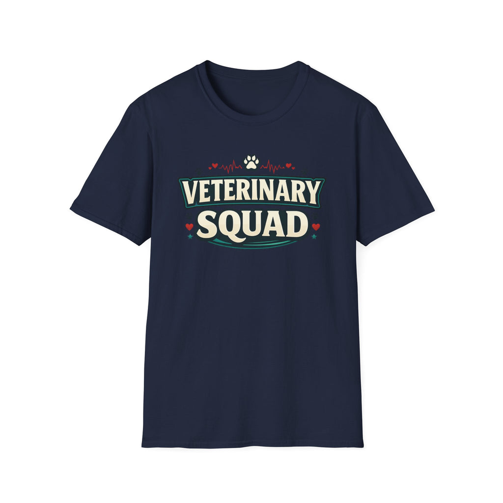 Veterinary Squad T-Shirt — Cute Paw Print Vet Team Tee