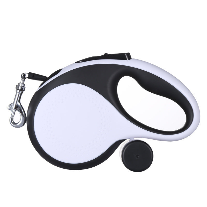 Correa retráctil automática para perros con soporte para bolsas de basura 