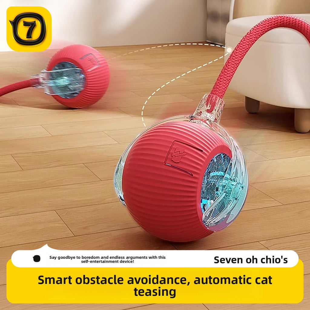 Electric Automatic Cat Teaser Ball with Adjustable Speed